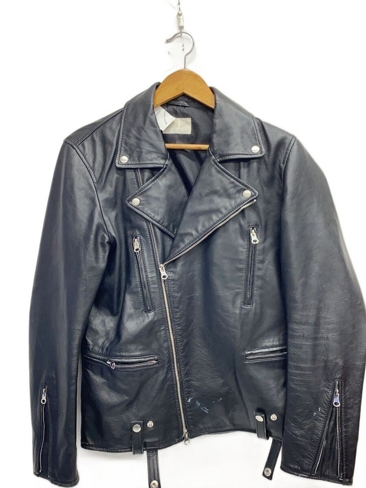 Lhp/Leather Jacket Blouson/M/Sheep Leather/Blk/Plain/Us-01D 3502