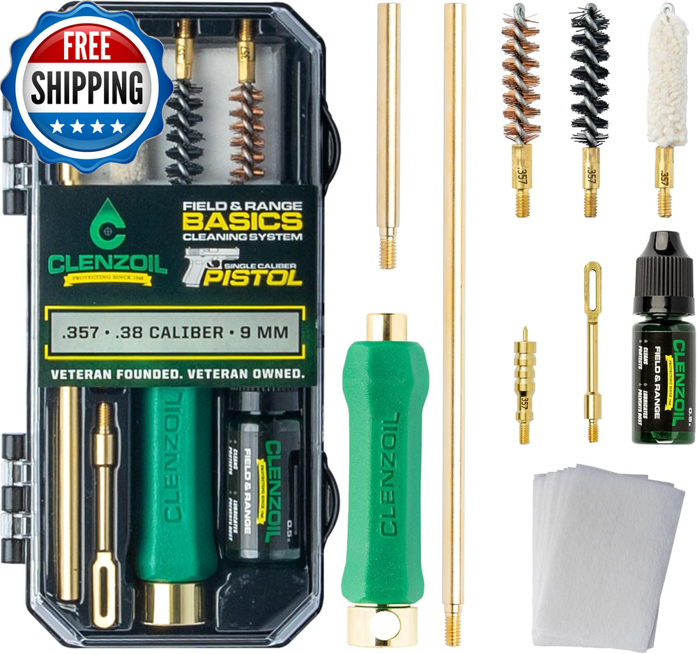 Field & Range Pistol Basics 9Mm Cleaning Kit | Complete Hand Gun Cleaning Kit 9M
