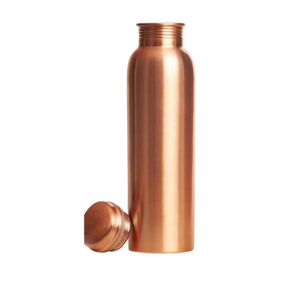 VANSH OVERSEAS Copper Water Bottle,(1Liter), Smooth Finish, Leak-Proof Design