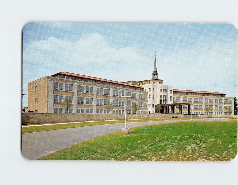 Postcard Administration Building Nazareth College Kalamazoo Michigan USA
