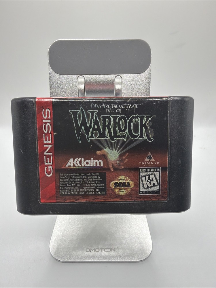 Warlock Sega Genesis Cartridge Only Tested & Works