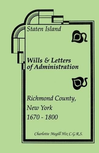 Charlotte Megil Staten Island Wills and Letters of Administration, R (Paperback)Another great item from Rarewaves USA | Free delivery!