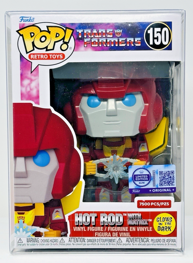 Funko Pop! Transformers: Hot Rod with Matrix #150 GITD Elite 7500pcs LE