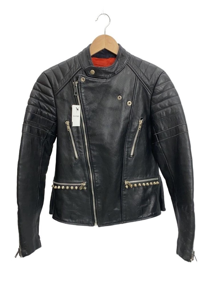 Double Riders Jacket/-/Leather/Blk 3476