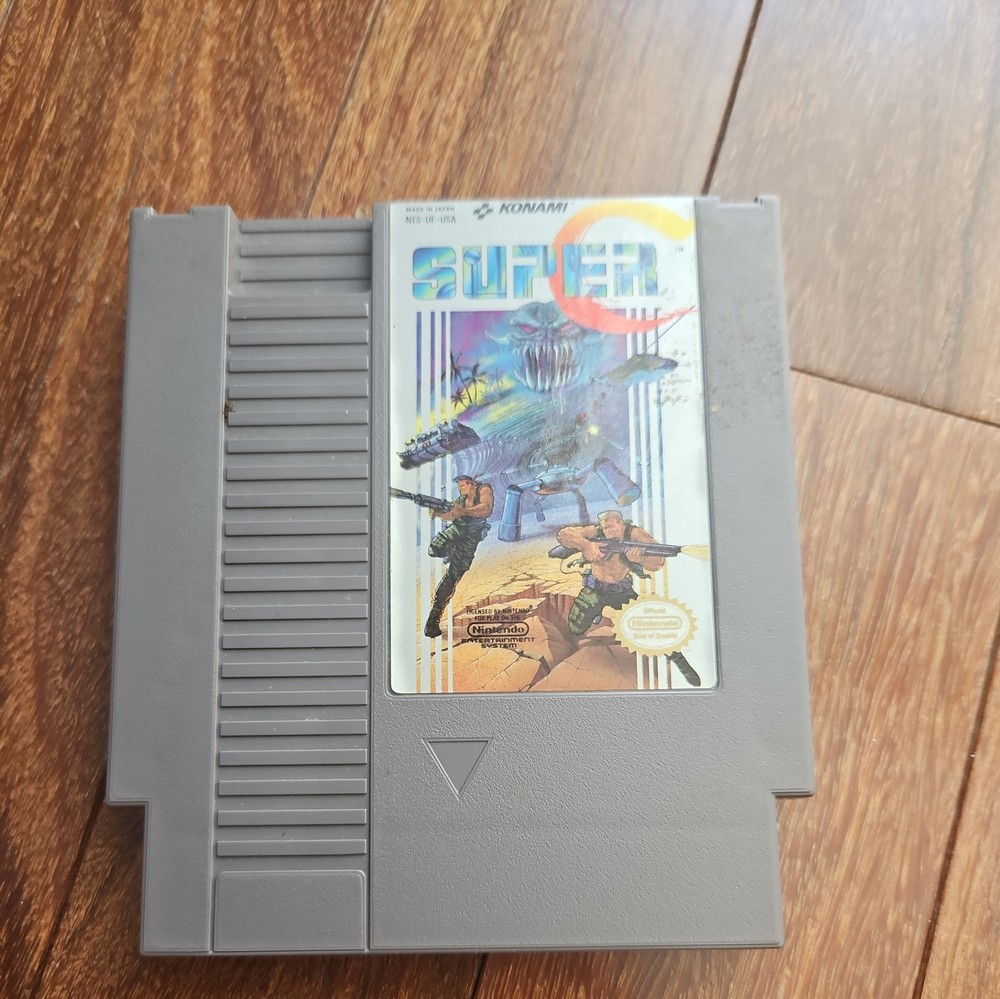 🔥Super C (Nintendo Entertainment System, 1990) NES Cleaned & Tested AUTHENTIC