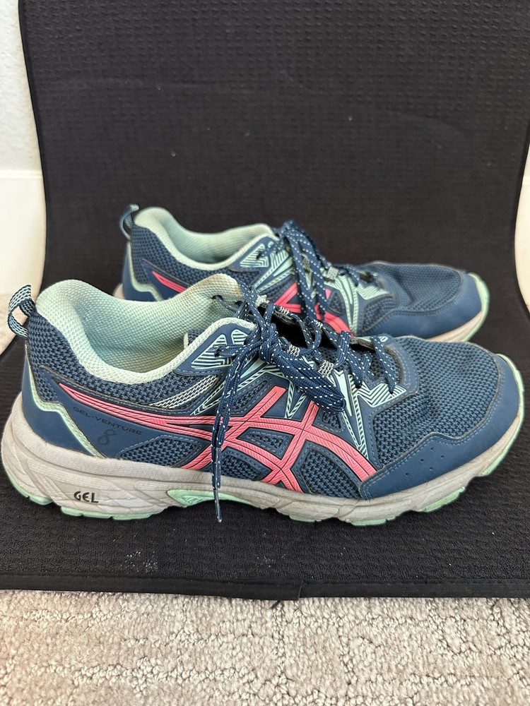 ASICS Gel-Venture 8 Women’s 11 Trail Running Shoes Navy Pink 1012A706 Sneakers