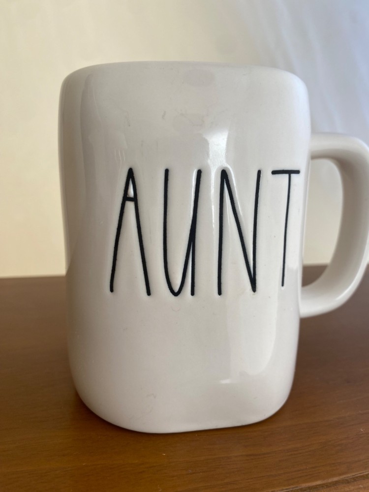 Rae Dunn Aunt 16 oz Mug Coffee Tea Magenta Artisan Collection