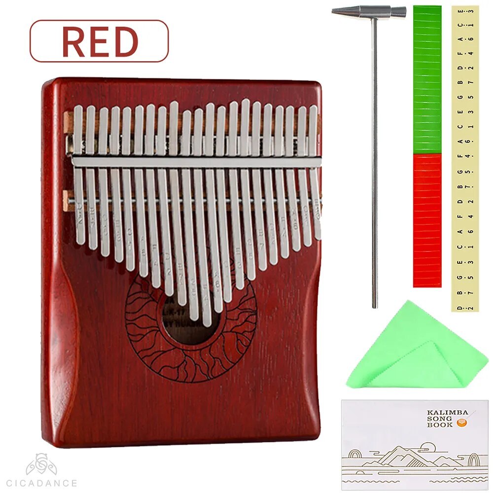 100% New Professional Kalimba Rosewood Portable 17/21 Key Kalimba Thumb Piano