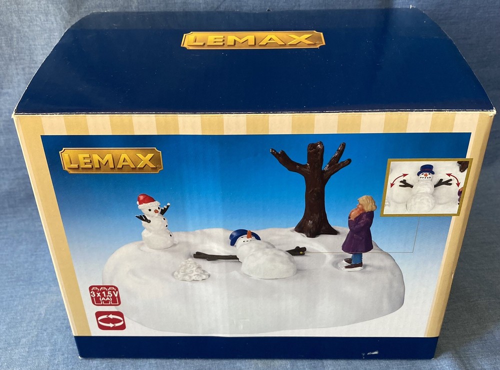 Lemax 54927 Animated Snowman Angel Table Accent for Christmas Village-image