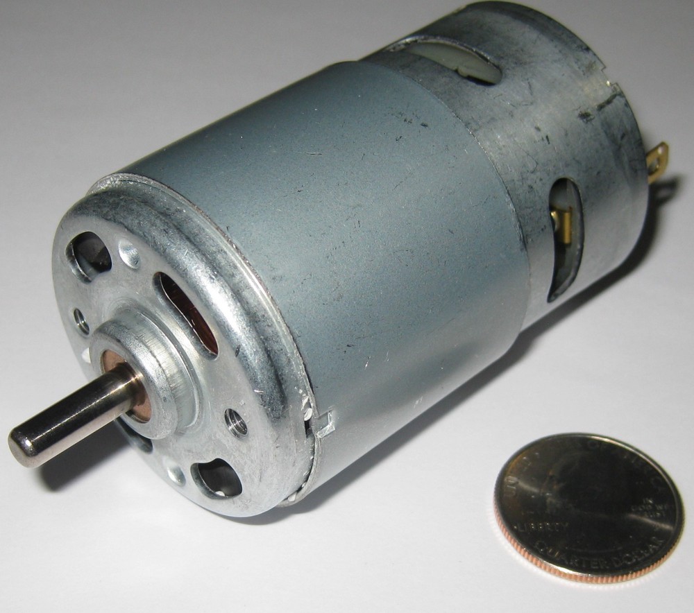 100 Watt Electric 12 VDC Motor w/ Fan - 15,000 RPM - 775 Frame Size Robot Hi RPM