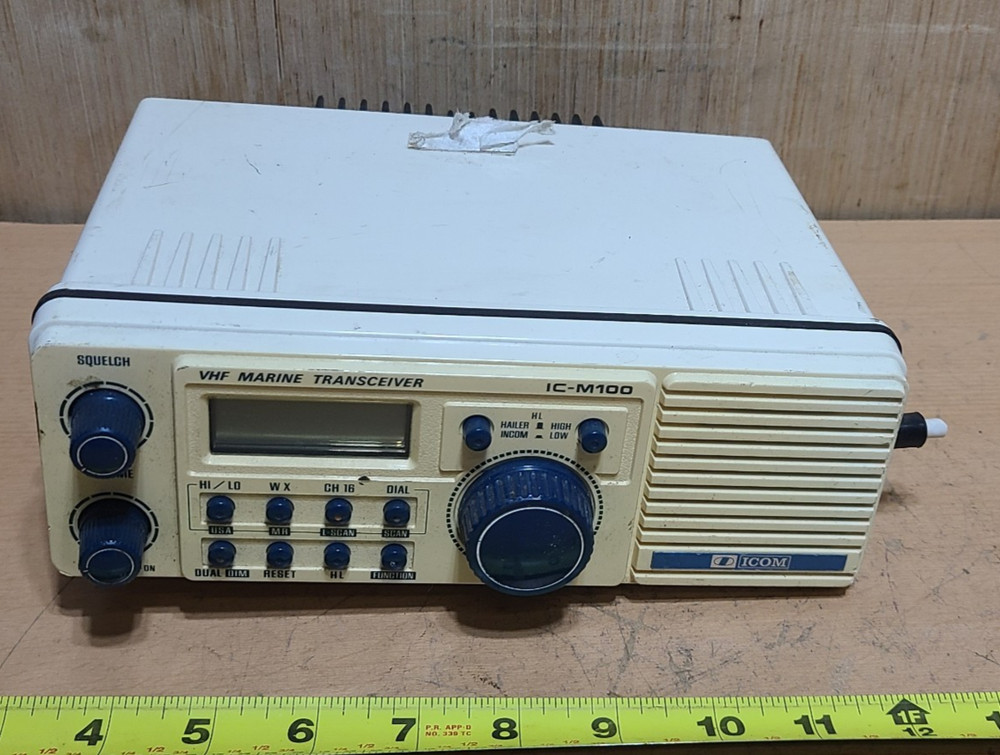 Icom IC-M100 Marine VHF Radio Transceiver Unit,