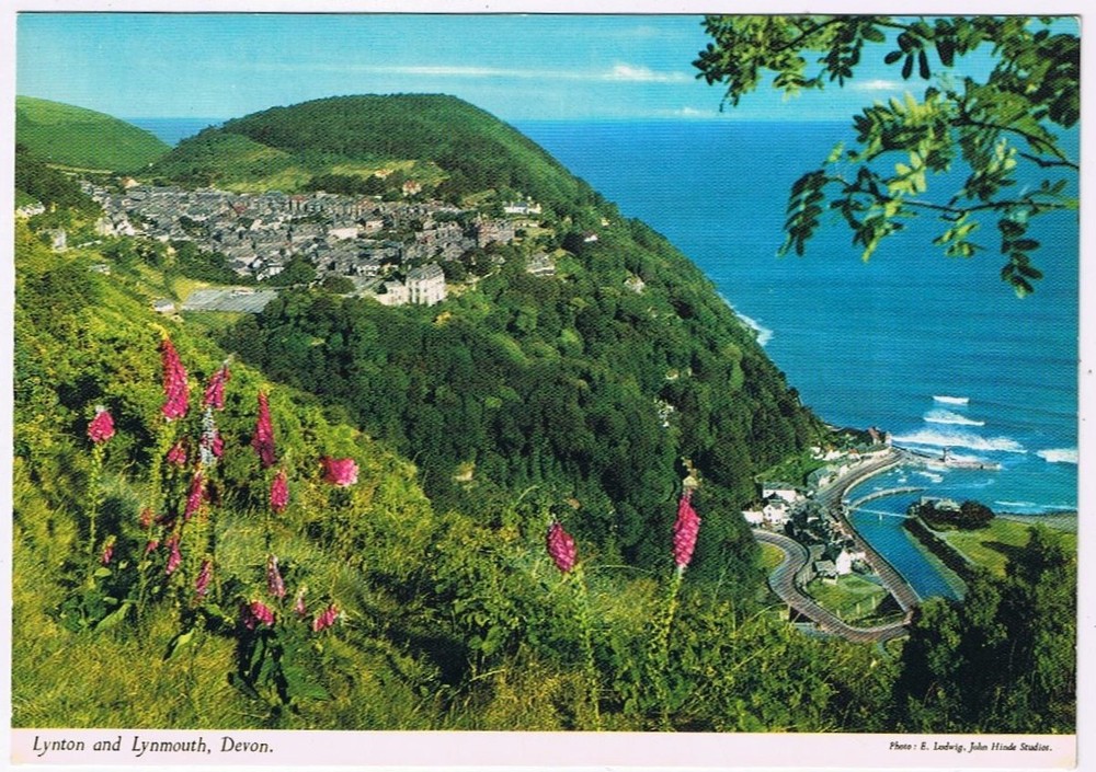Postcard Lynton & Lynmouth Devon UK
