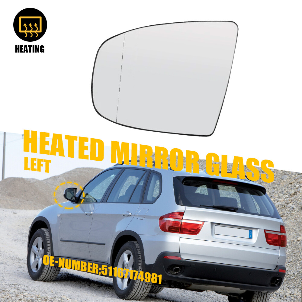 Left Side Auto Dimming Mirror Glass for BMW X5 X6 E70 E71 E72 Models