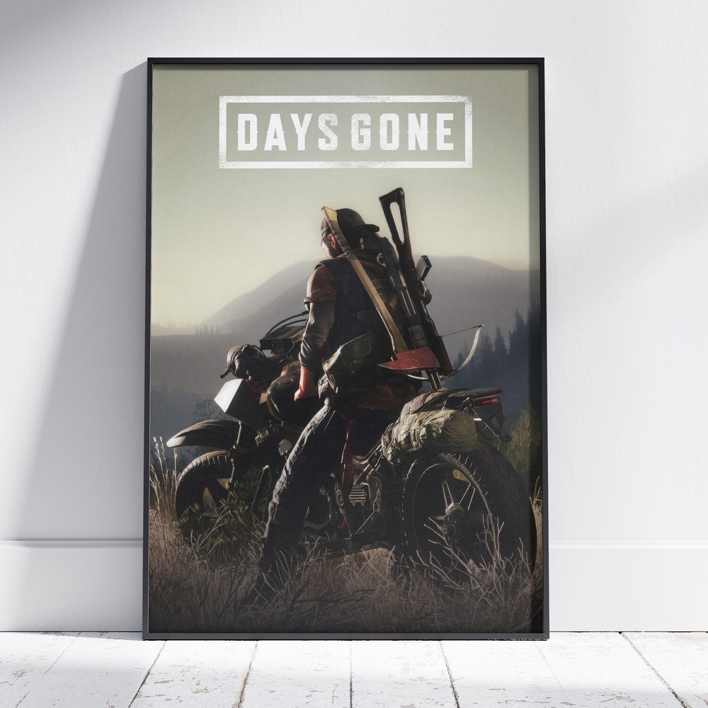 Days Gone Poster | Deacon St. John Video Game Wall Art Print Gamer Gift