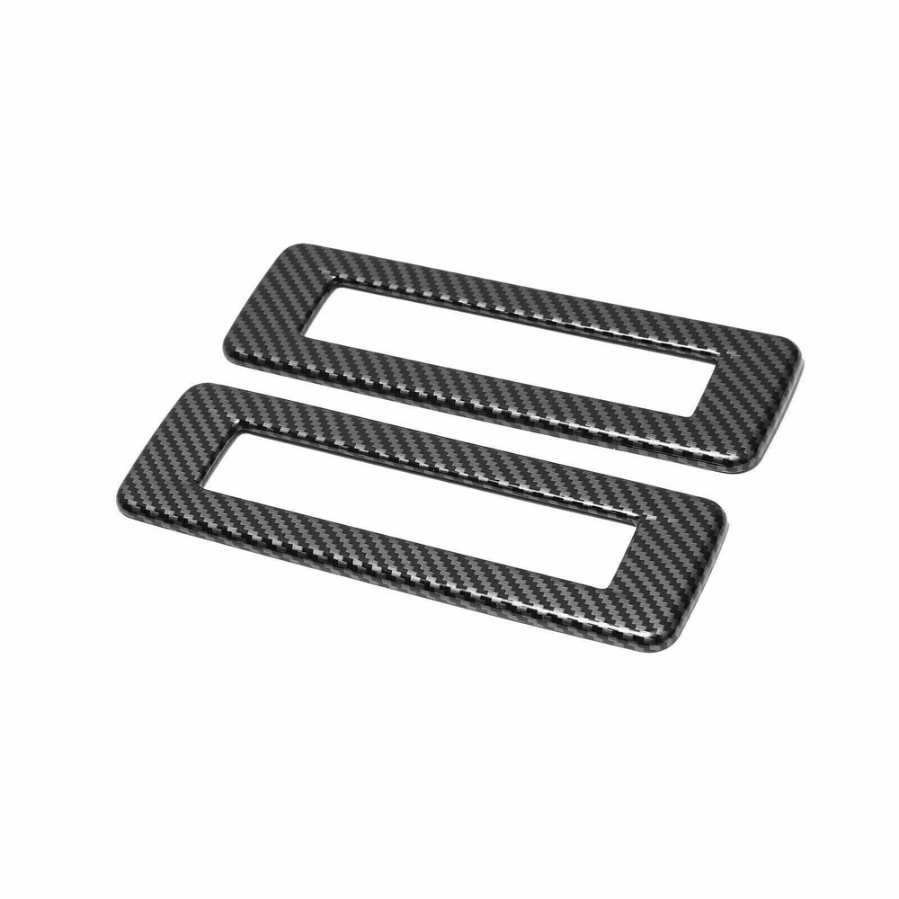 For Cadillac XT6 2020 2024 Carbon Fiber Car Roof Air Outlet Vent Frame Trim 2PCS