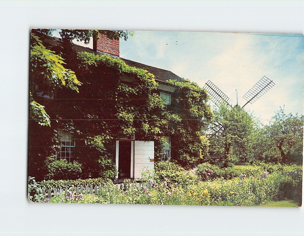 Postcard Birthplace of John Howard Payne Historical Long Island East Hampton USA