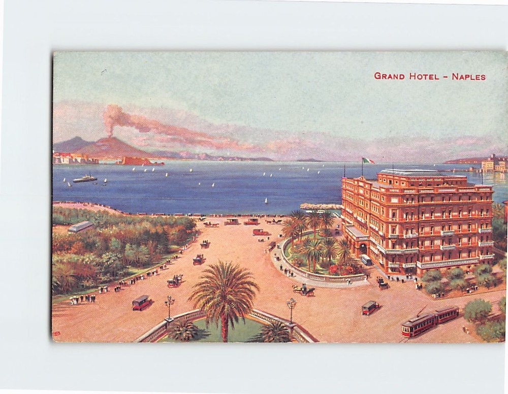 Postcard Grand Hotel Naples Italy