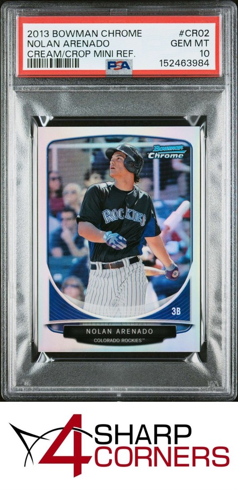 2013 Bowman Chrome Cream Of The Crop Mini Refractor Nolan Arenado Rc Psa 10eBay’s best selection of sports cards is always at 4SC