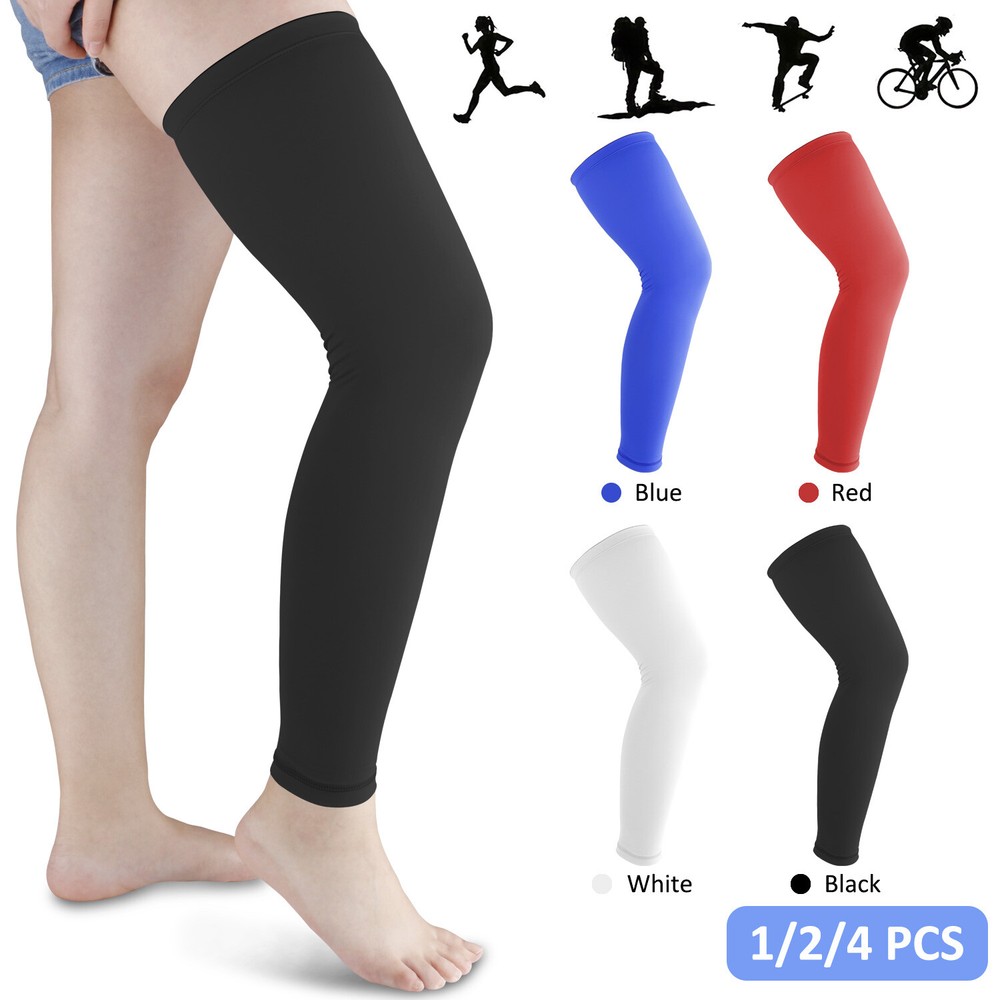 Unisex Thigh-High Compression Sleeves for Calf Support and Pain Relief