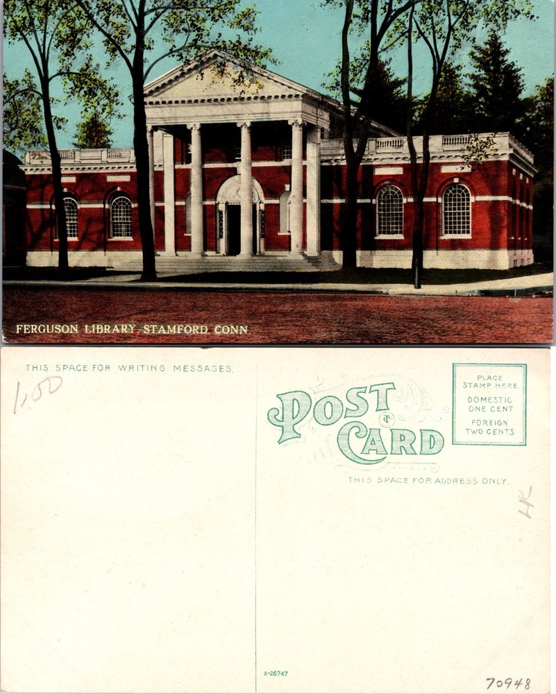 Ferguson Library Stamford Connecticut Postcard