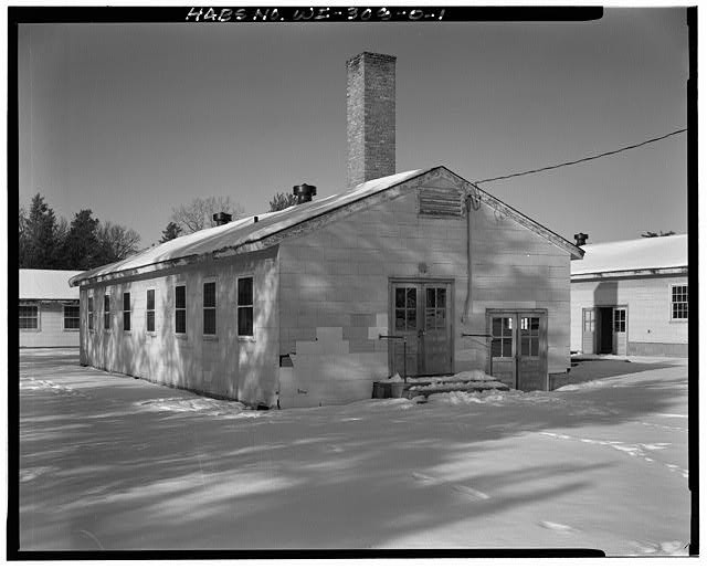 1. VIEW SOUTH EAST SIDES - Fort McCoy, Building No. T-449, West Side East