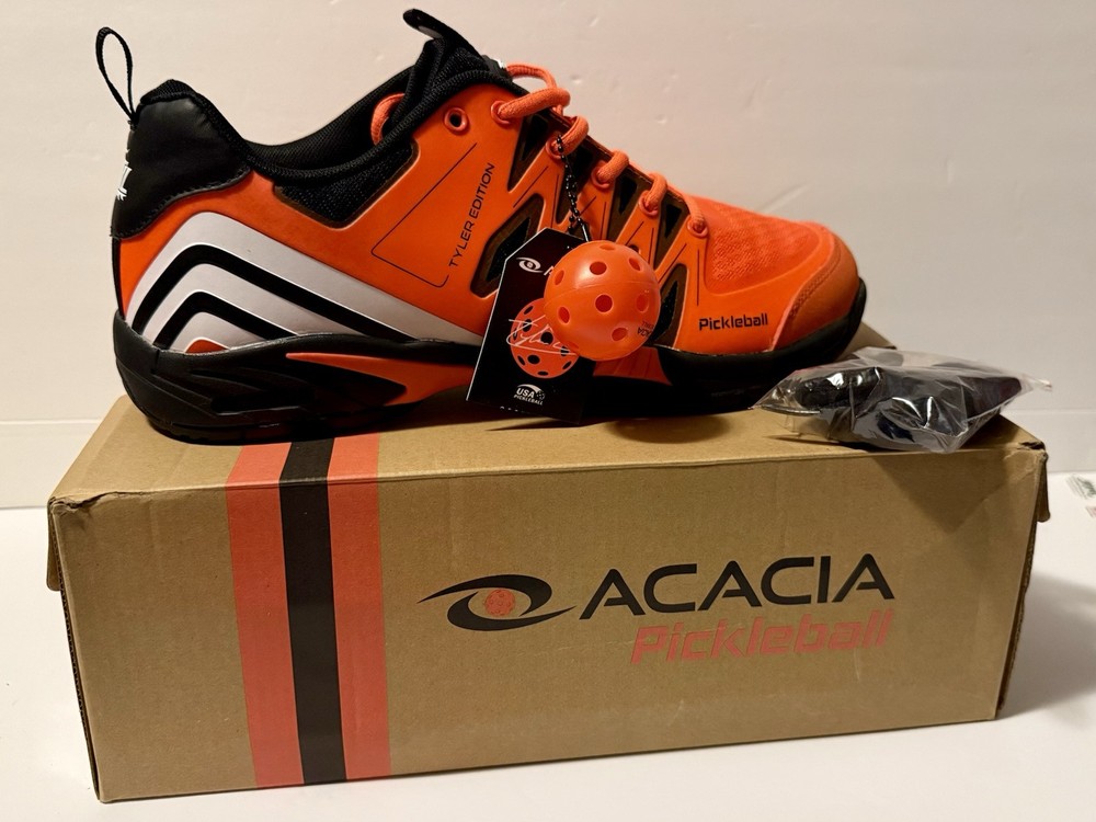 Acacia Mens Signature Tyler Loong Pickleball Shoes Size 12 Limited Edition Solar-image