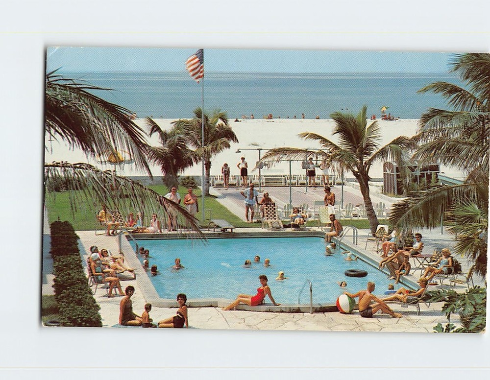 Postcard Pool & Ocean View The Edward James Resort Hotel St. Petersburg Florida