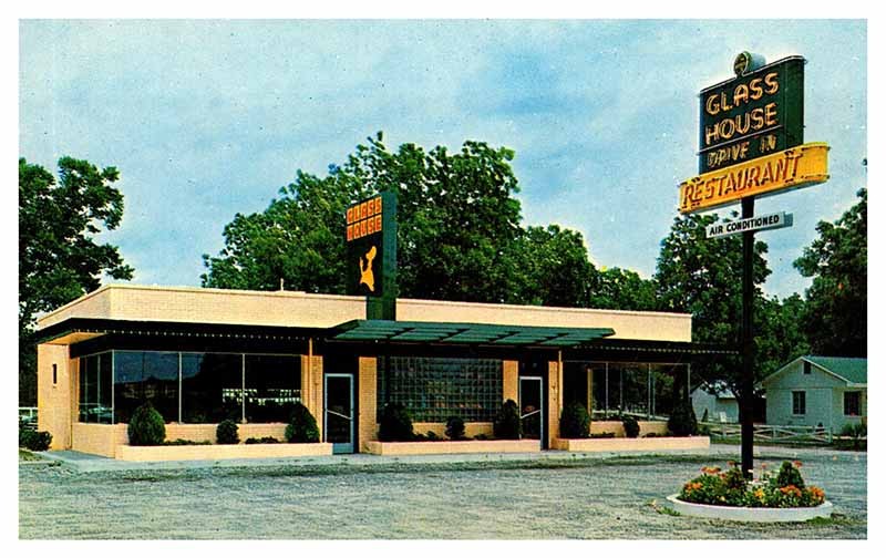 Postcard RESTAURANT SCENE Atlanta Georgia GA m/09 AR2061