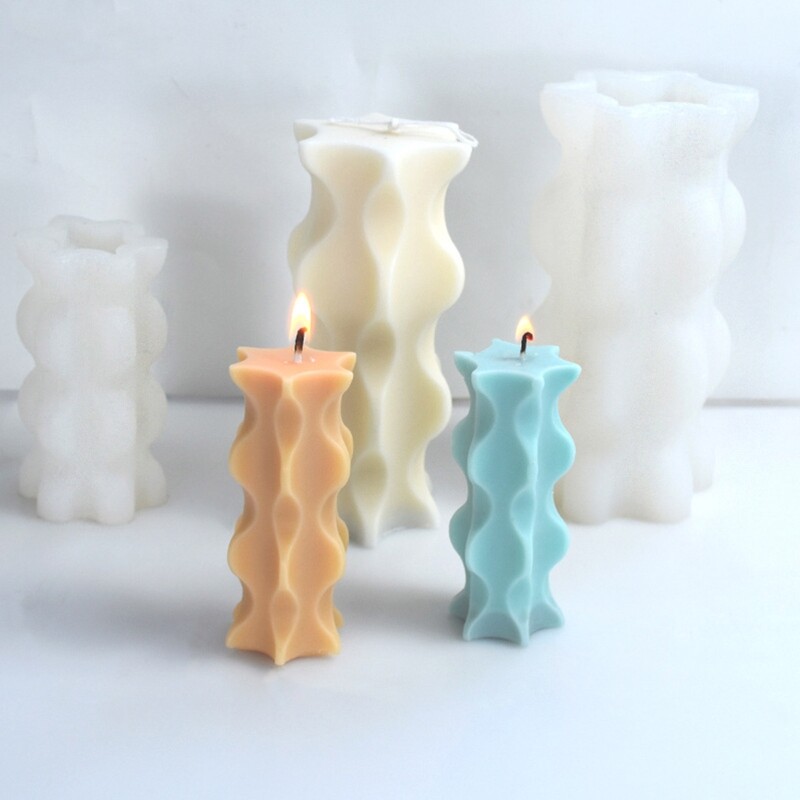 3D Geometric Epoxy Resin Mold for DIY Table Decor