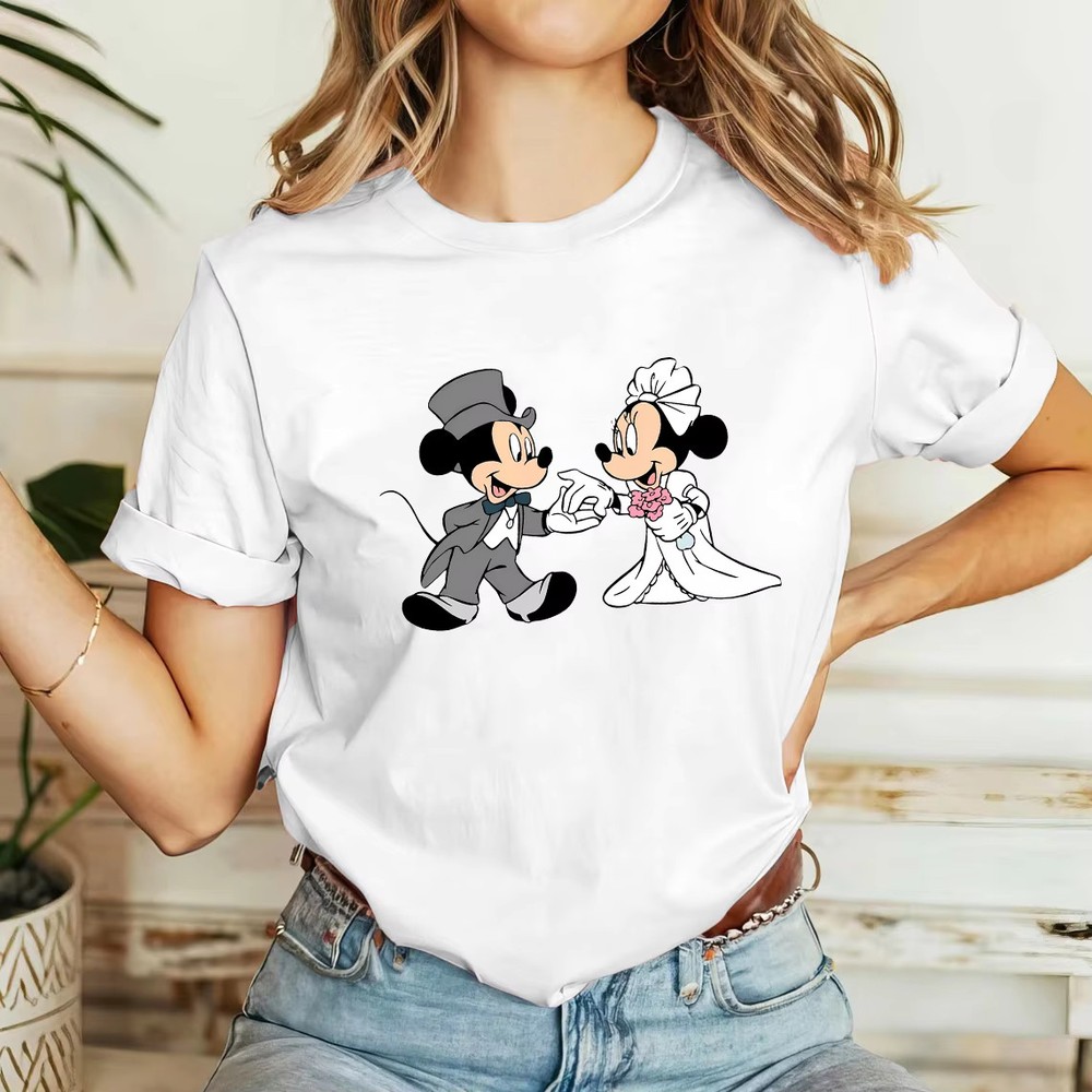Disney Mickey Mouse And Minnie Mouse  Tshirt Women Men Unisex 4