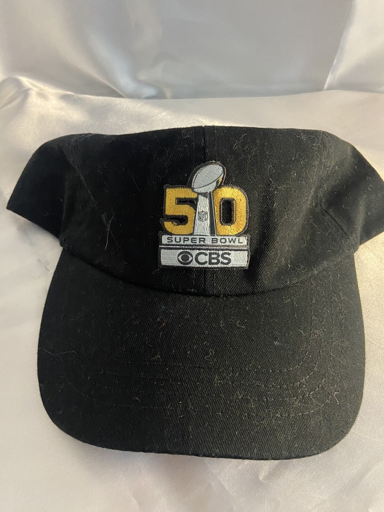 NFL Super Bowl 50 Adjustable Black Strapback Hat by CBS Sports