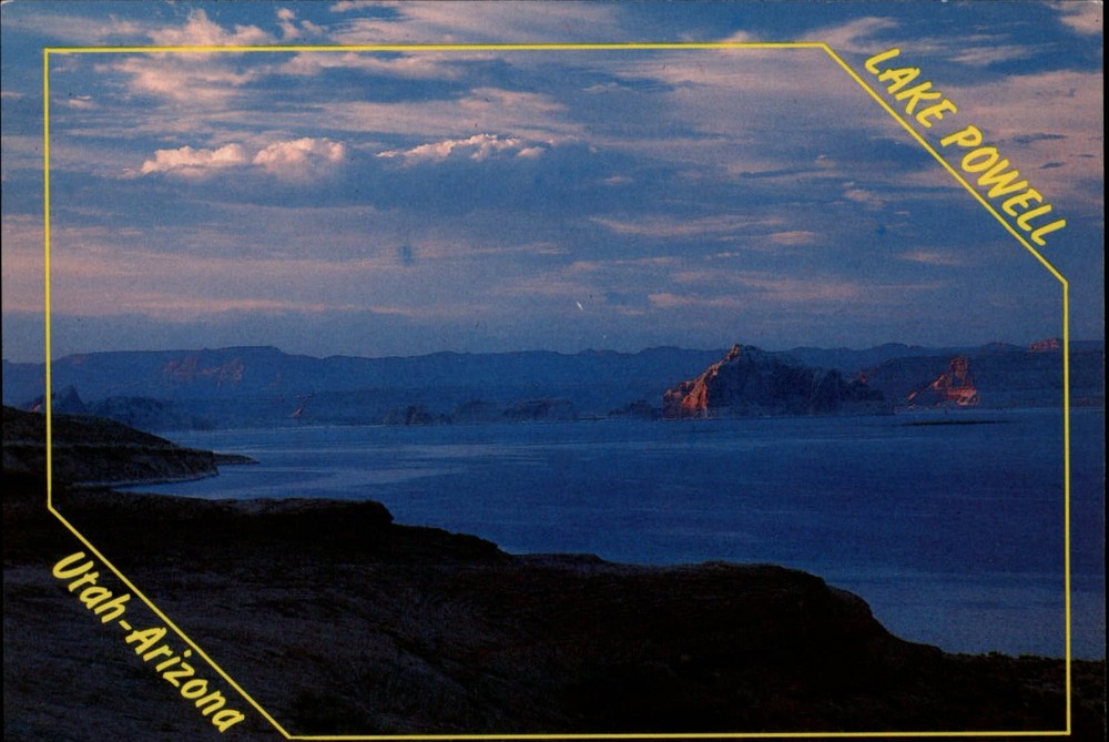 Utah Arizona Lake Powell reservoir ~ unused postcard sku923