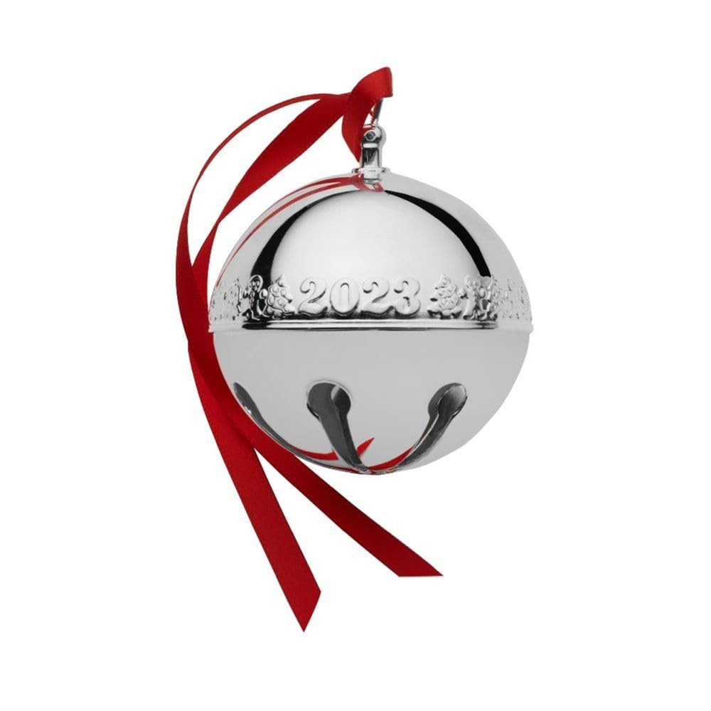 2023 Wallace Sleigh Bell 53rd Edition Silverplate Ornament in Silver 5299432