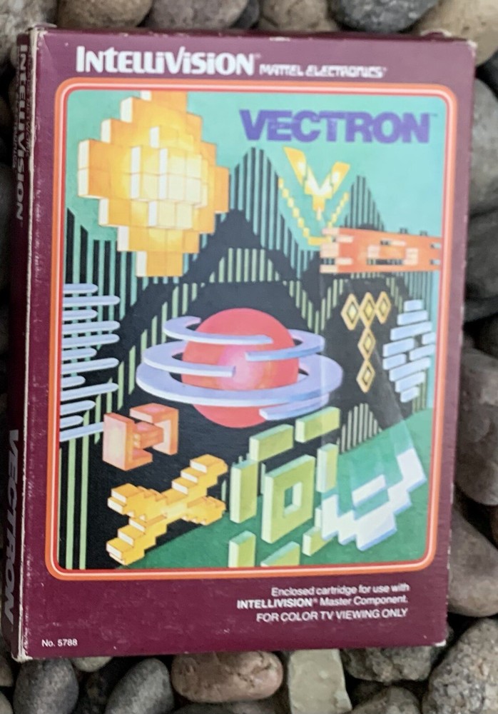 Vintage Intellivision Vectron Game Cartridge - Tested Working