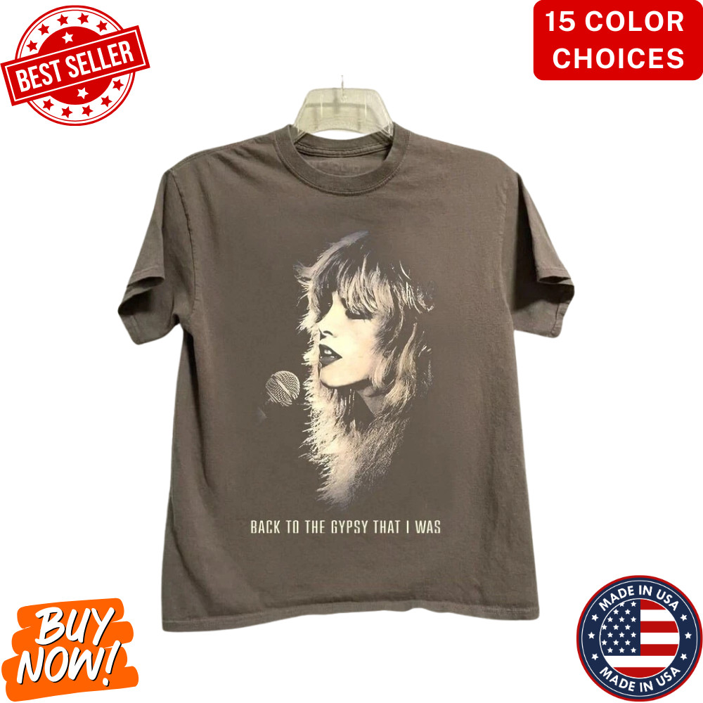 Stevie Nicks Inspired Shirt Retro Fleetwood Mac Tribute Music Unisex Tee S-5XL
