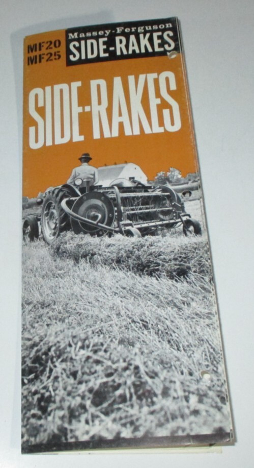 *Massey Ferguson MF 20 & 25 Hay Side Rake Sales Brochure Literature Ad 1962 251