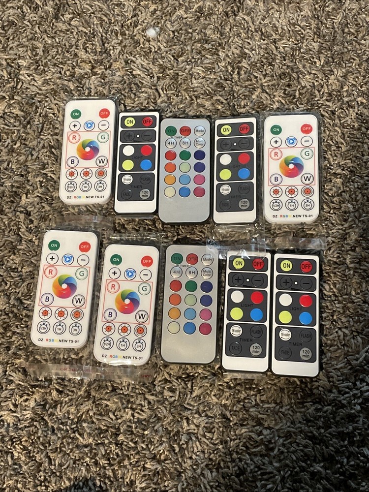 Led Light Remote control Lot Of 10 Remotes