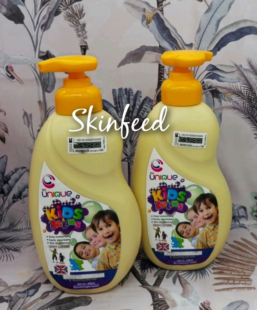 X 2 Unique Kids & Teens Skin Brightening Body Lotion For  Sensitive  Kids Skin