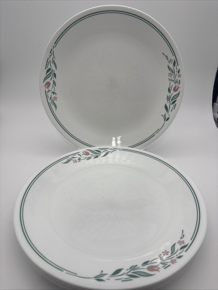 Set Of 6 Vintage Corelle Rosemarie Dinner Plates 10 1/4