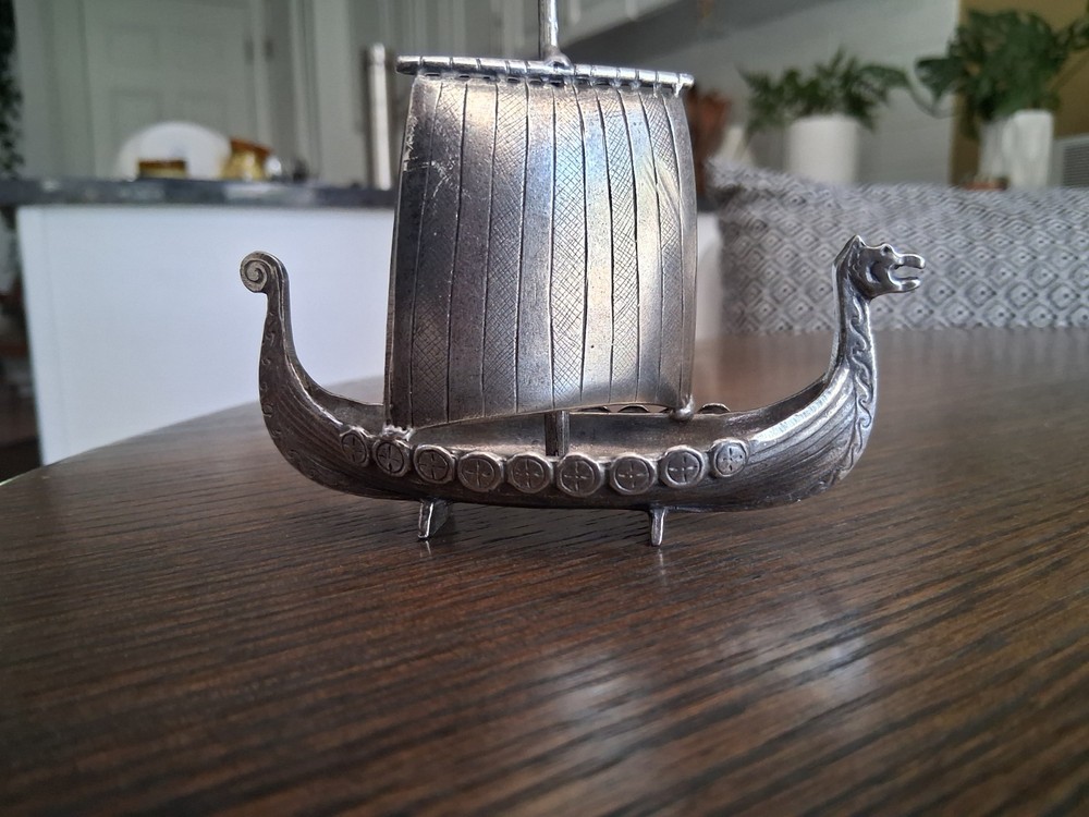 Havstad Tinn Norway Pewter Viking Ship