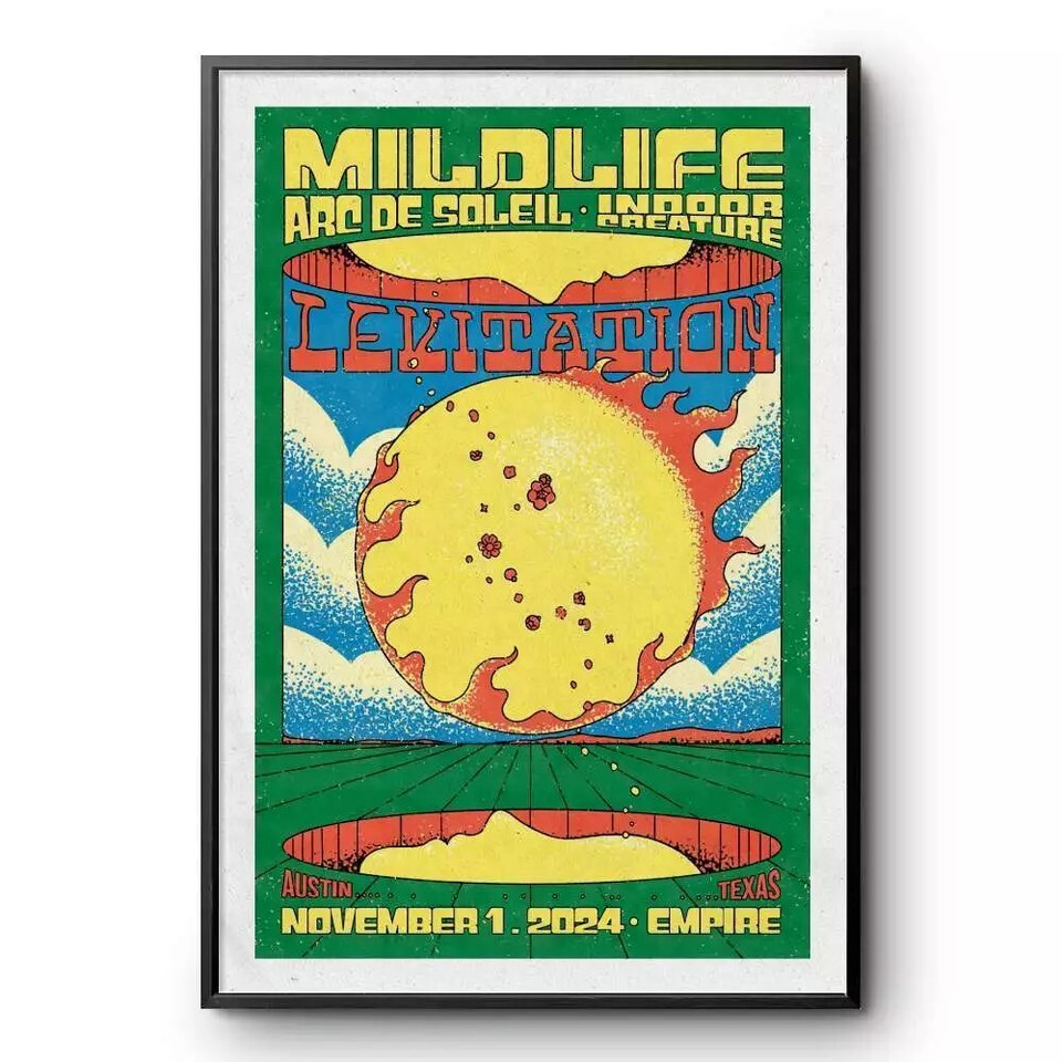 Mildlife Concert Poster Nov 1 2024-2025 Empire Garage Austin TX