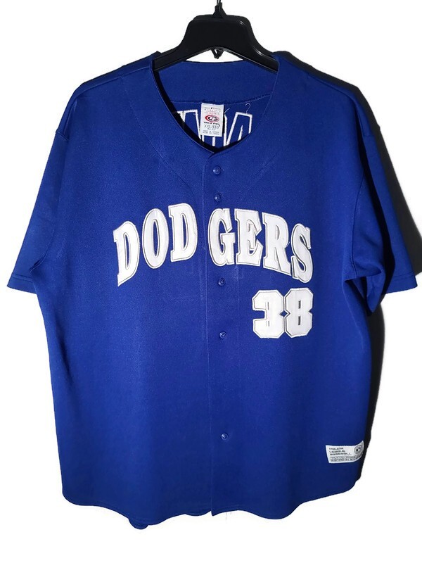 Vintage LOS ANGELES DODGERS ERIC GAGNE #38 TRUE FAN BASEBALL JERSEY Men’s 2XL