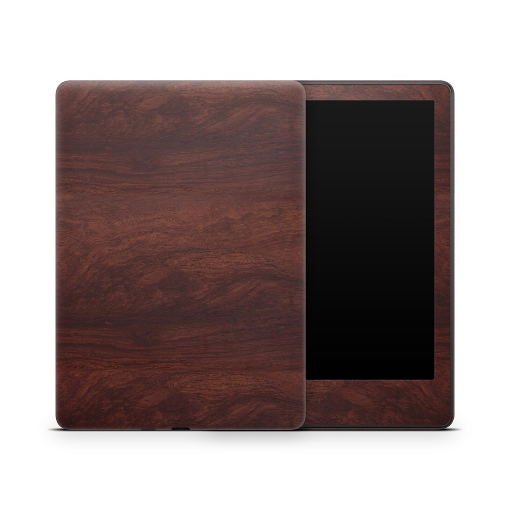 Mahogany Wood Vinyl Skin Cover for All Amazon Kindle Models