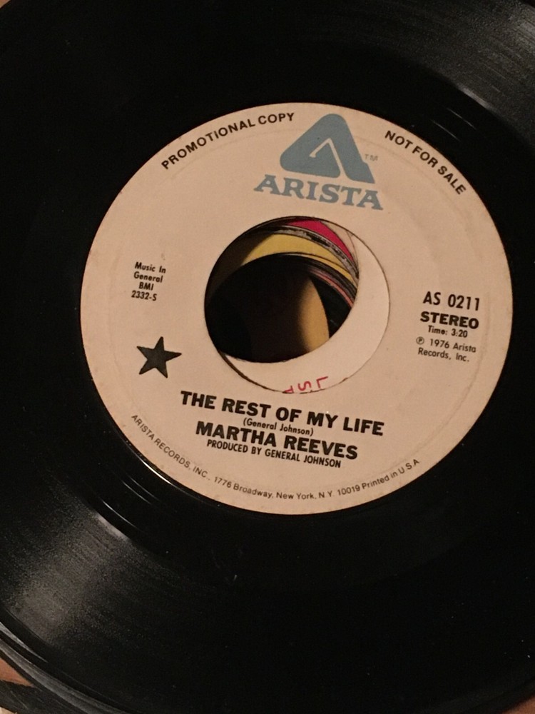 MARTHA REEVES: The Rest Of My Life / 45  Soul
