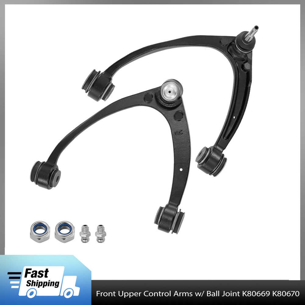 Front Upper Control Arms w/Ball Joints for 07-14 Chevy Silverado Tahoe Escalade