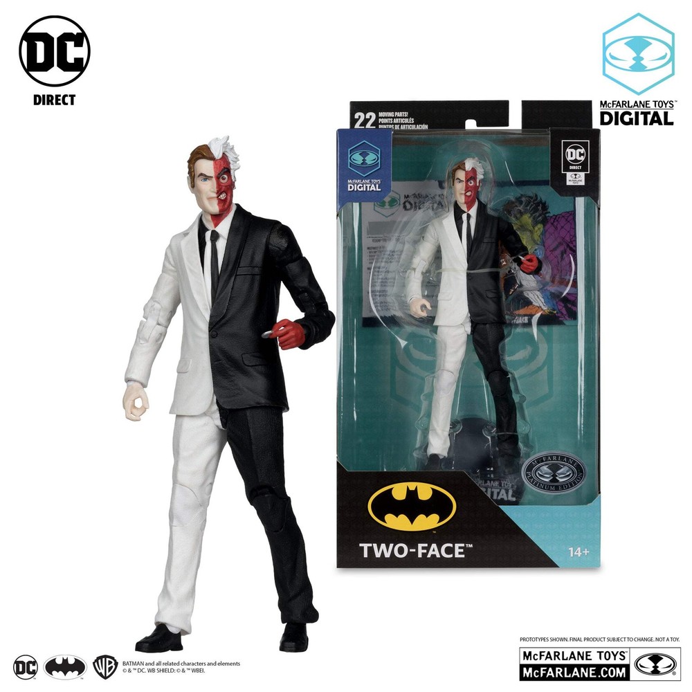 PLATINUM EDITION McFarlane Toys Digital Collectible Two-Face Action Figure (The