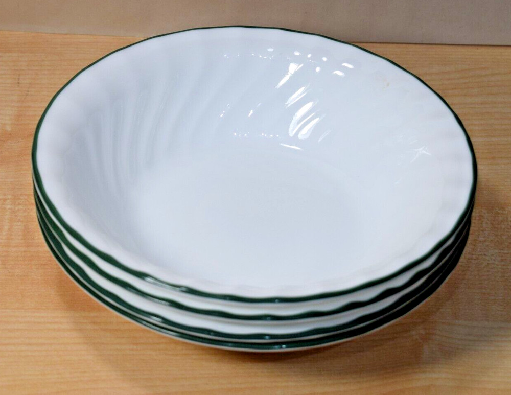 Corning Corelle Green Callaway Ivy Swirl Soup/Cereal Bowl - Set of 4