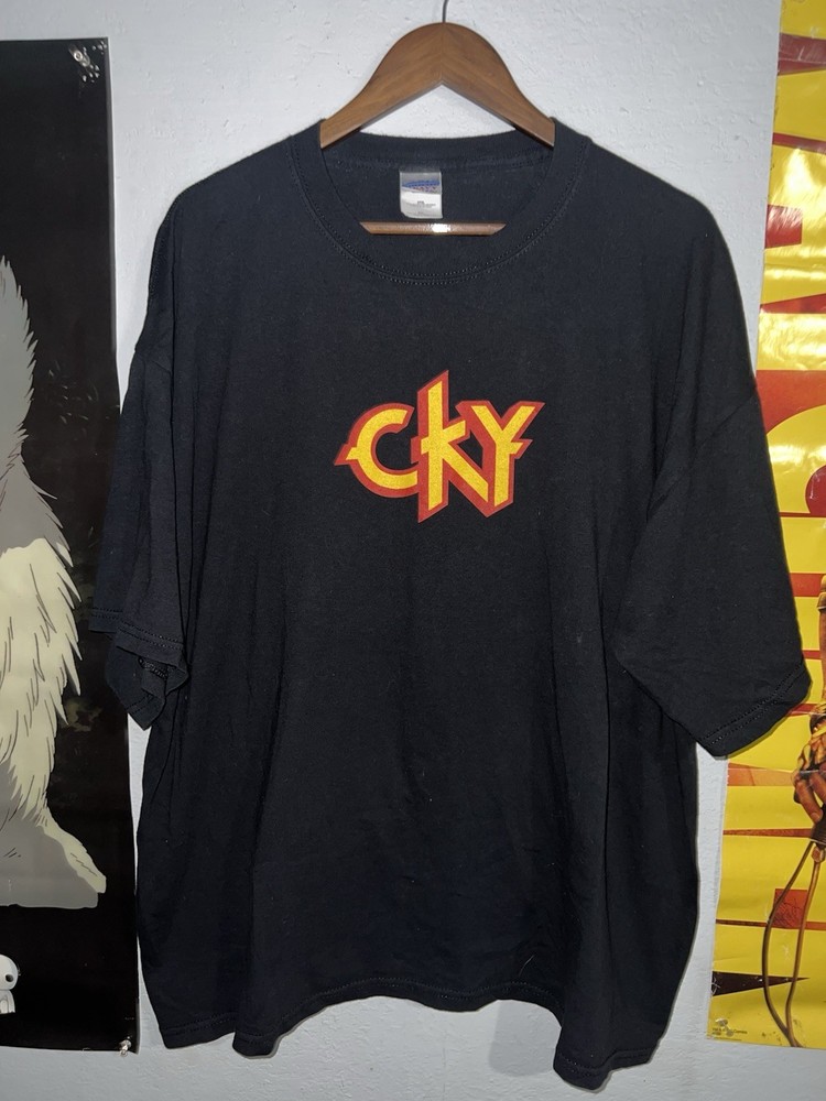 Vtg Y2K CKY Tee XXL Band Concert Logo Bam Margera Jackass MTV Skate Rare Movies