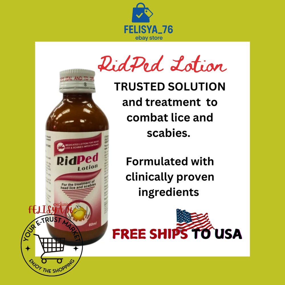 Original RidPed Lotion Benzyl Benzoate 25% 60ml exp 7/2027 Free USA shipping New