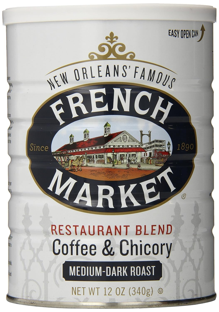 Coffee & Chicory Restaurant Blend Medium-Dark Roast Ground Coffee, 12Oz Can (Pac
